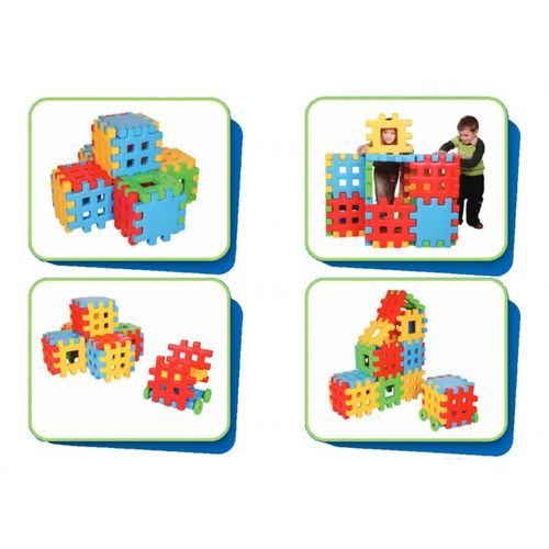 WOOPIE Klocki Edukacyjne Wafle Ogrodzenie Domek na Arena.pl