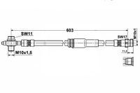 VW Passat B7 - Zestaw Przewodów Hamulcowych Teflonowych W Oplocie Stalowym