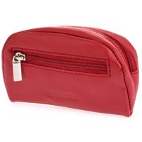 etui na klucze bellugio ze skóry naturalnej - ciemnoczerwone