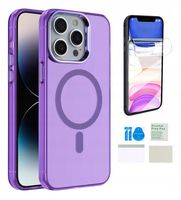 Etui do IPHONE 12 magsafe wzmacniane obudowa matowy kolory + folia ochronna