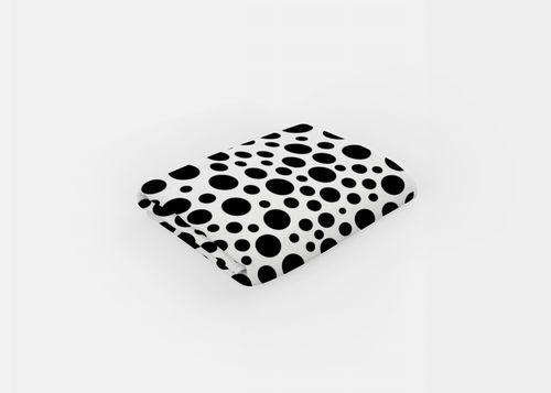 RĘCZNIK Czarne grochy z twoim dowolnym tekstem 100x75cm 013D na Arena.pl