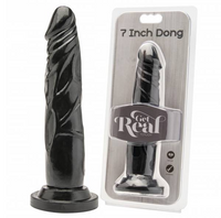 Czarne Dildo Na Przyssawce - Get Real 7" 20Cm