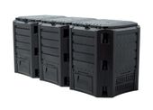 KOMPOSTOWNIK MODUŁOWY 1200 L MROZOODPORNY CZARNY