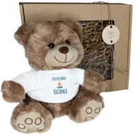 MIŚ PLUSZOWY MASKOTKA imię nadruk NA KAŻDĄ OKAZJĘ