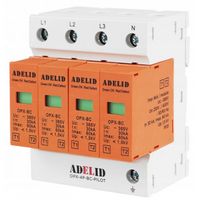 OGRANICZNIK PRZEPIĘĆ 3-FAZ 25A B+C 4P CE EN-61643-11
