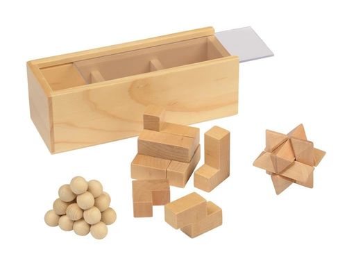 Zestaw puzzli BRAIN POWER, brązowy na Arena.pl