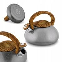 CZAJNIK z Gwizdkiem na GAZ Indukcja STALOWY DUŻY KonigHOFFER Otis 3L