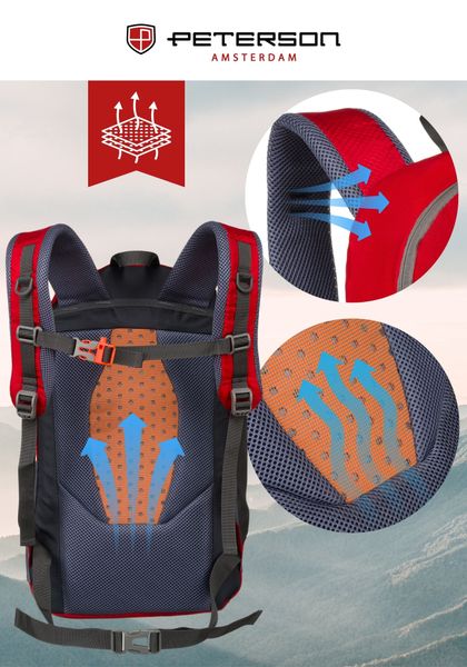 plecak ptn jps-02-8498 red/blu zdjęcie 5