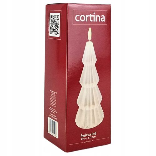 Lampion Choinka plastik Cortina 20 cm Biała na Arena.pl