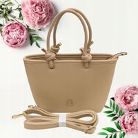 Damska Torebka do ręki beżowa Nowa kolekcja Torebka shopper na ramię