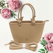 Damska Torebka do ręki beżowa Nowa kolekcja Torebka shopper na ramię
