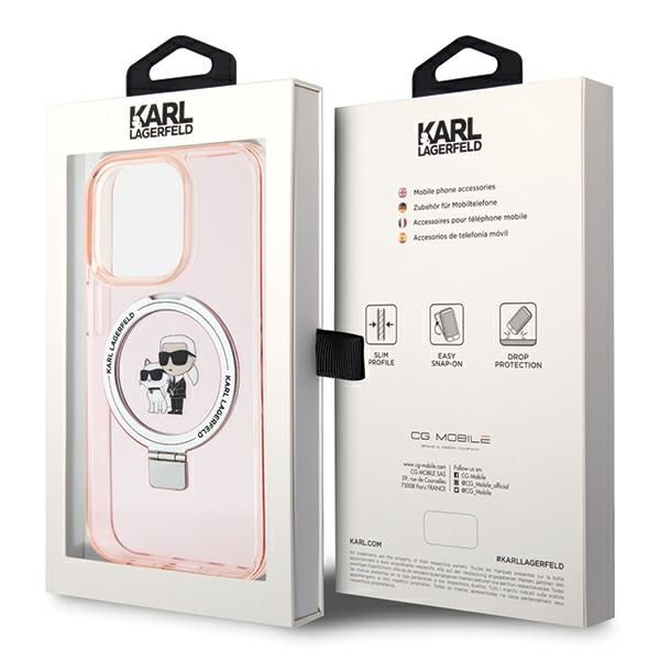 Etui Karl Lagerfeld do iPhone 15 Pro Max, Różowy, MagSafe zdjęcie 7