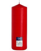 Klasyczna ŚWIECA Walec Bispol Aura sw80/250-030 - CZERWONA 25cm / 160h