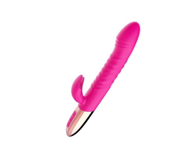 Wibrator - Rechargeable Thrusting Vibrator USB 10 Functions - Heating zdjęcie 2