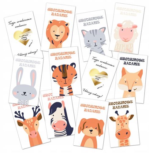30× ZDRAPKI NA URODZINY dla dzieci Zadania urodzinowe zabawa do przedszkola na Arena.pl