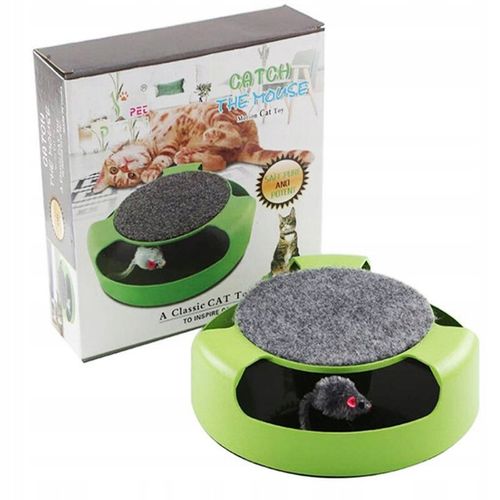 ZABAWKA DLA KOTA interaktywn KÓŁKO Z MYSZKĄ drapak na Arena.pl