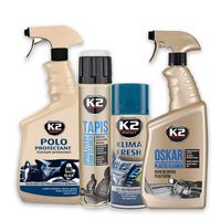 K2 ZESTAW kosmetyków do czyszczenia i pielęgnacji wnętrza samochodu auta