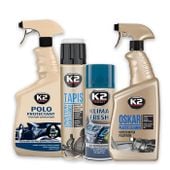 K2 ZESTAW kosmetyków do czyszczenia i pielęgnacji wnętrza samochodu auta