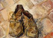 Plakat 18x13cm Shoes, Van Gogh Vintage do Salonu