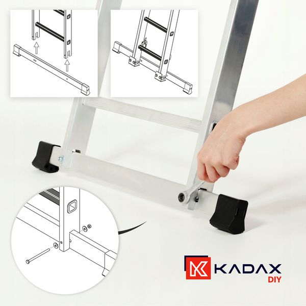 KADAX Drabina wielofunkcyjna 6-stopni 3x6 BASIC zdjęcie 6