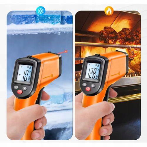 MIERNIK PIROMETR LASEROWY TEMPERATURY TERMOMETR BEZDOTYKOWY -50 +550 WH550 na Arena.pl