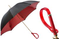 PASOTTI Parasol 93cm Czarny Grochy Podwójny Acetate LUX