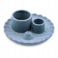 Podstawka na Palo Santo i Pęczek - Kwiat Lotosu niebieska Ceramiczna