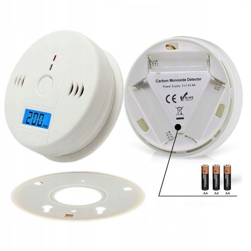 CZUJNIK CZADU TLENKU WĘGLA LCD DETEKTOR CO ALARM WYKRYWACZ BEZPRZEWODOWY na Arena.pl