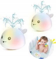 ZABAWKA DO KĄPIELI FONTANNA WIELORYB BIAŁY 2 SZT Z NATRYSKIEM LED PREZENT