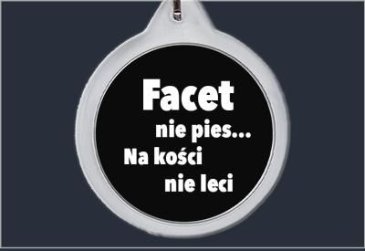 Brelok do kluczy Facet nie pies zdjęcie 1