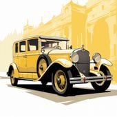 Plakat 100x100cm Klasyka Motoryzacji