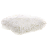 Narzuta na łóżko 200 x 220 cm biała DELICE