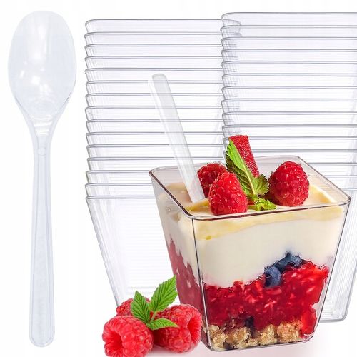 POJEMNIK NA ŻYWNOŚĆ PUCHARKI do DESERÓW na DESERY na DESERKI ŁYŻECZKI na Arena.pl