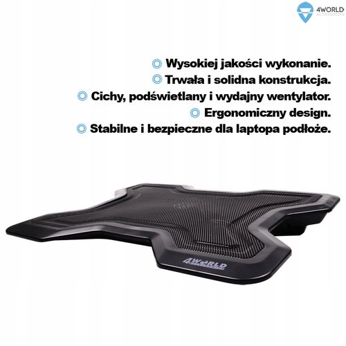 Podstawka chłodząca pod notebooka 4World, 16" na Arena.pl