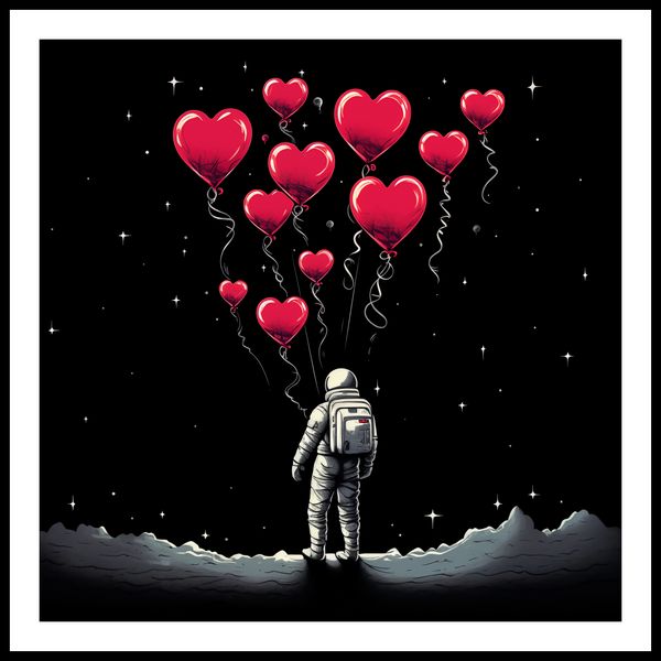 Plakat 90x90cm Astronauta Własnych Celi zdjęcie 3