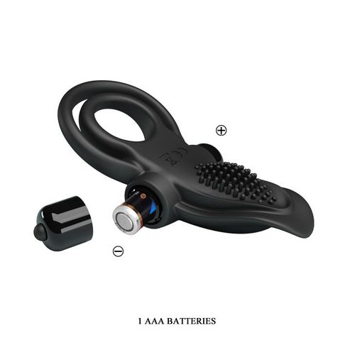 Pretty Love - Vibrant Penis Ring Black- 10 Function Vibrations na Arena.pl