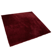 Dywan shaggy 200 x 200 cm ciemnoczerwony EVREN
