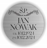 Elegancka Spersonalizowana Tabliczka na Urnę Grawer z Imieniem i Datą