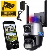 KAMERA IP 6MP 4G LTE NA SIM PTZ DWA OBIEKTYWY ZEWNĘTRZNA HD ZOOM DETEKCJA