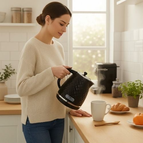 Czajnik Elektryczny Bezprzewodowy 1,7 L | 2200 W | Mocny | Filtr | Czarny na Arena.pl