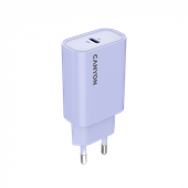 canyon ładowarka sieciowa oncharge 30cl 30w 1xpd eu fioletowa