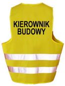 Kamizelka odblaskowa ostrzegawcza KIEROWNIK BUDOWY