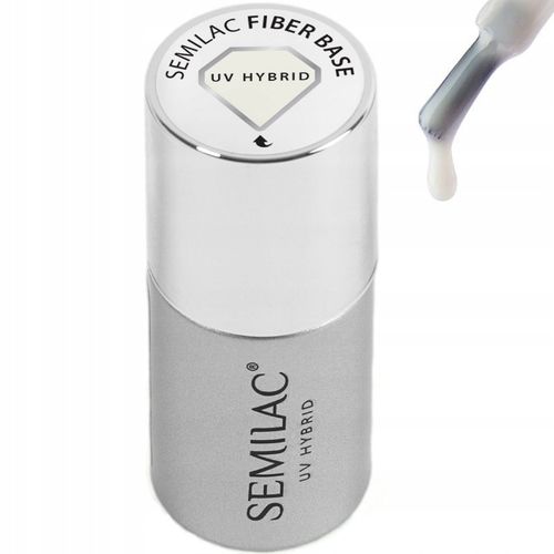 Semilac BAZA hybrydowa do paznokci FIBER mleczna 7ml na Arena.pl