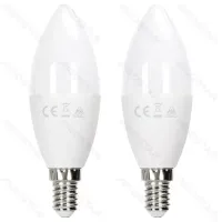 2 x Żarówka LED C37 12W E14 2700K 1170lm ciepłe światło do salonu energooszczędna