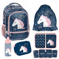 ZESTAW SZKOLNY PASO JEDNOROŻEC PLECAK WOREK PIÓRNIK BIDON ŚNIADANIÓWKA