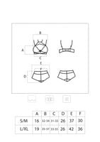 koronkowy komplet linera lc 90698 s/m