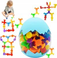 Zabawka z Przyssawką Konstrukcyjne Antystresowe dla Niemowląt 48 Elementów