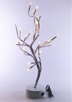 drzewko świecące wys. 40cm 24 led na baterie kabel usb