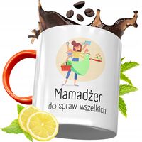 Kubek Pomarańczowy Dla Mamy Mamusi Dzień Mamy Z Nadrukiem Ze Zdjęciem