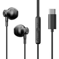 zestaw słuchawkowy słuchawki douszne usb-c kabel 1.2m czarne